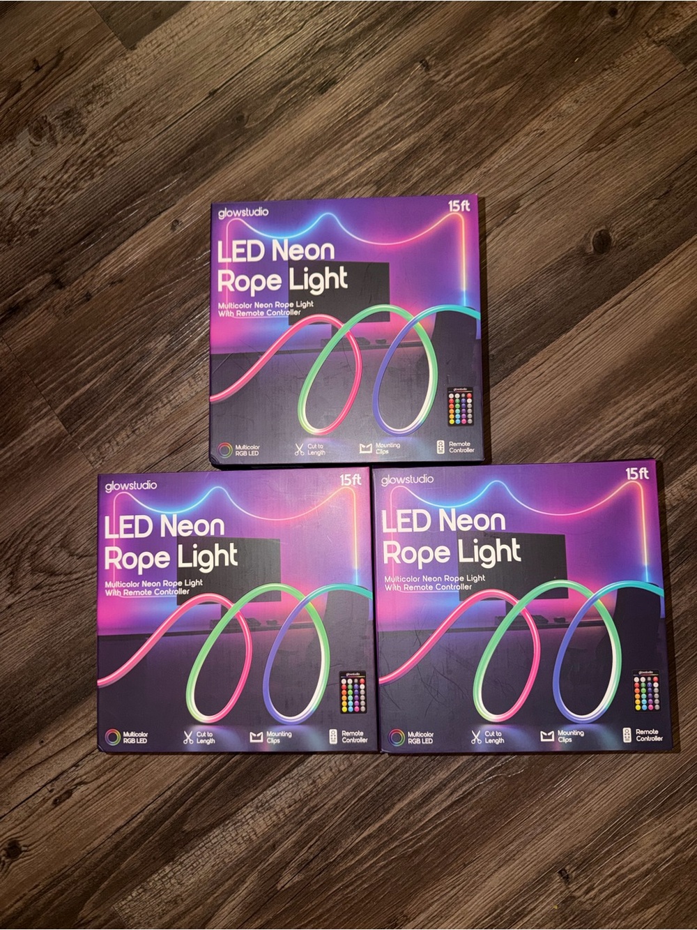 LED Neon Rope Light - Multicolor (15ft) Bundle Deal
